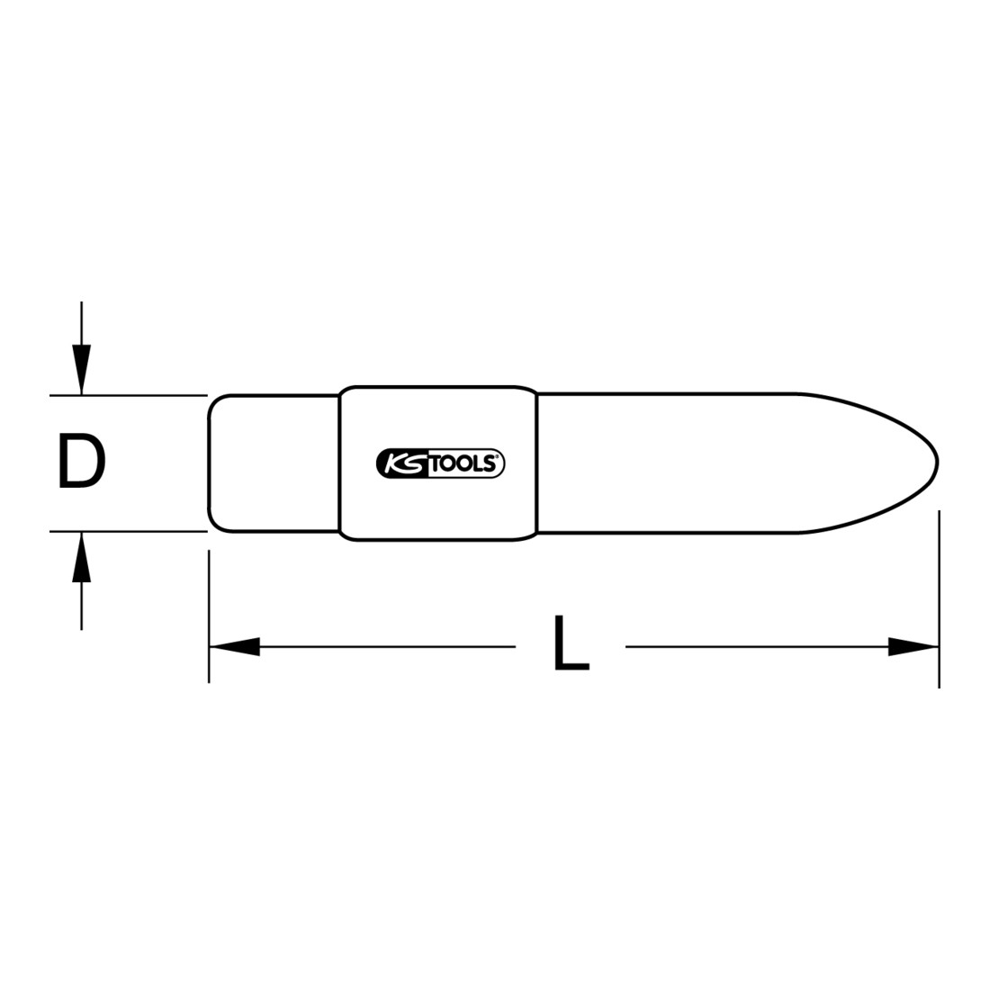 KS Tools Lampada LED, isolata, 90mm