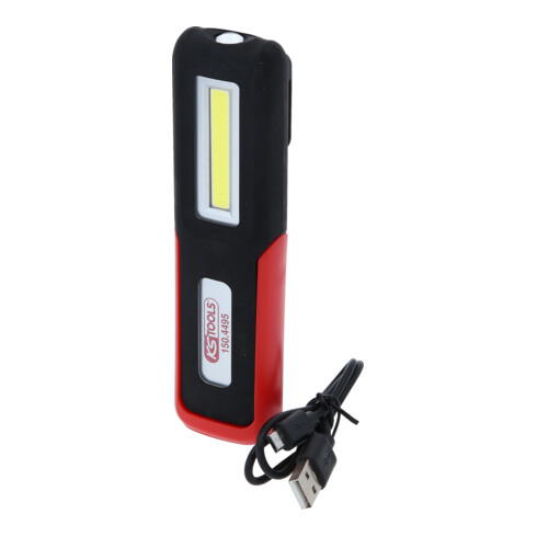 KS Tools Lampada portatile per officina, pieghevole, 3 Watt COB LED