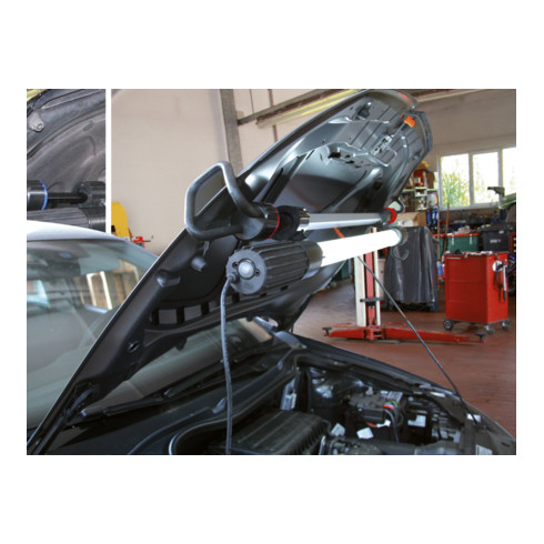 KS Tools Lampada professionale XXL per officina, con supporto per espansore
