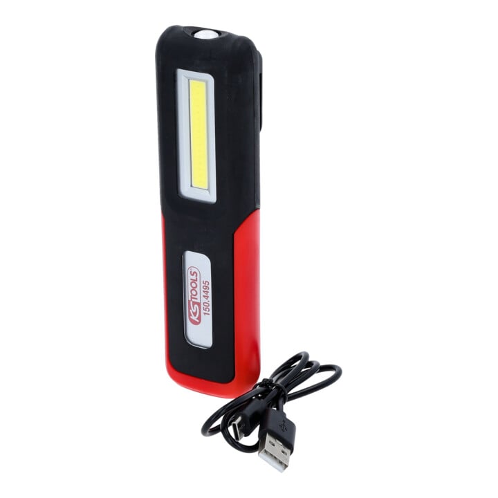 KS Tools Lampe à main d'atelier mobile, pliable, 3 Watt COB LED