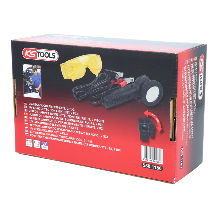 KS Tools Lampe UV de détection de fuites, 2 pcs.