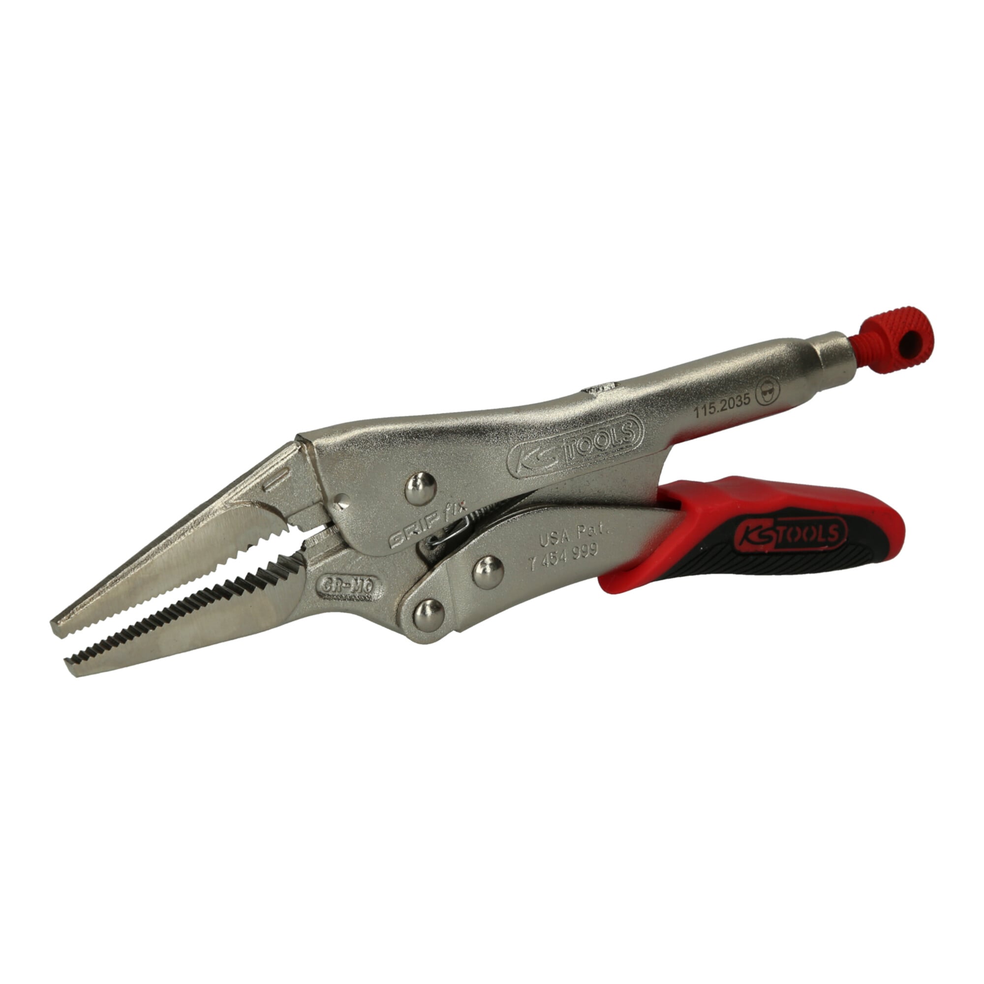 KS Tools Langbacken-Gripzange mit Easy-Release,60mm,L=205mm