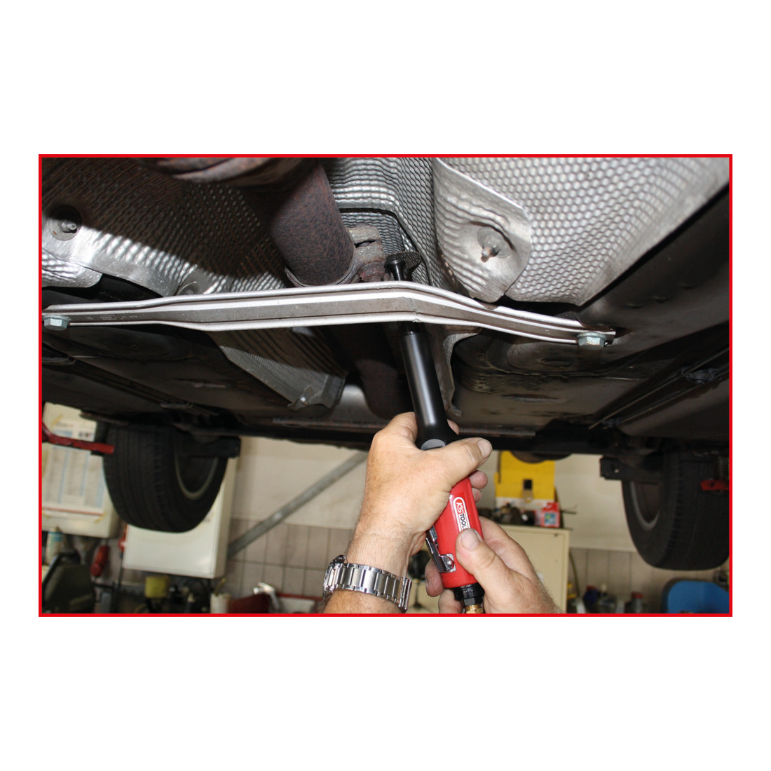 KS Tools lange as perslucht schuurset