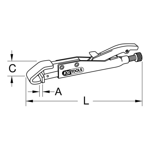 KS Tools lashandgreep tang