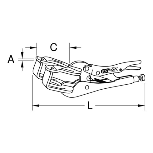 KS Tools lashandgreep tang