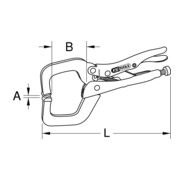 KS Tools lasklem Greep tang 0-35mm-4