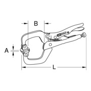 KS Tools lasklemtang, beweegbare bekken 0-105mm-4