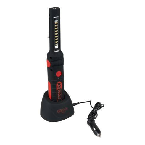 KS Tools LED-Akku-Arbeitslampe, knickbar, 9 + 1 LEDs