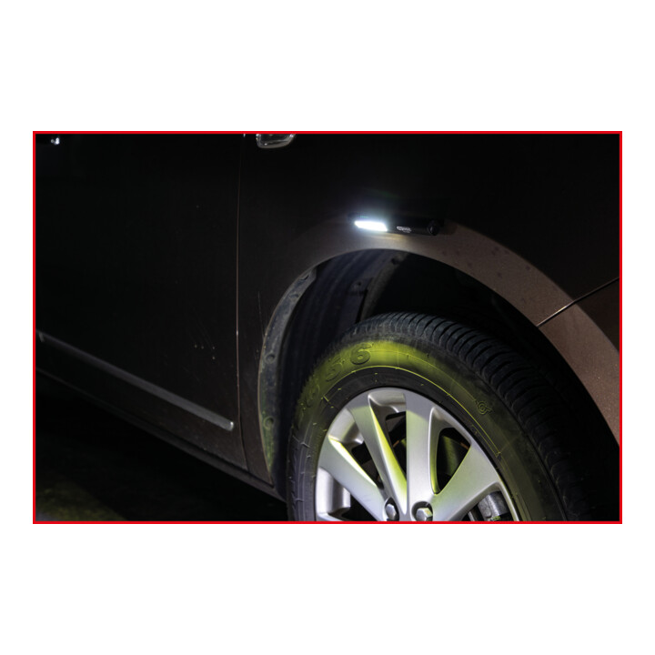 KS Tools LED COB Stripe inspectielamp 350 lumen met UV spot LED en laserpointer