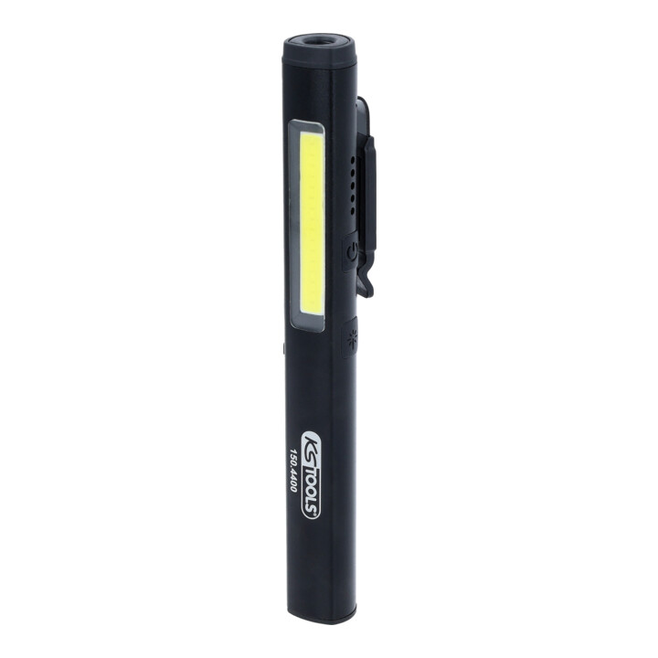 KS Tools LED COB Stripe inspectielamp 350 lumen met UV spot LED en laserpointer