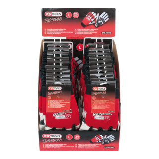 KS Tools Leder-Mechaniker-Handschuh-Display, XXL, 20 Paar
