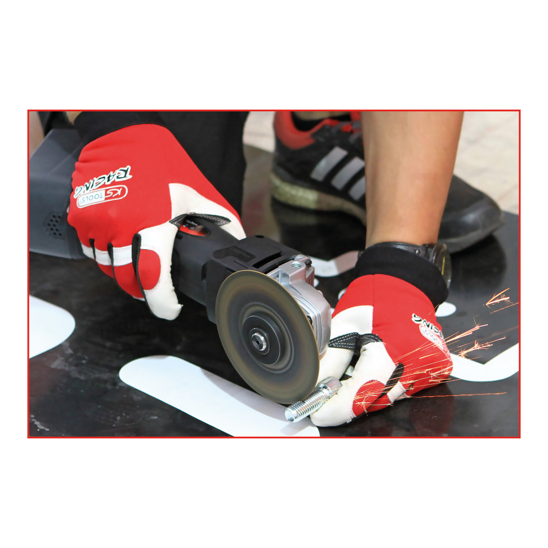 KS Tools lederen mechanic handschoen