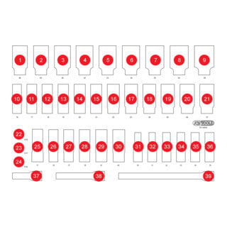 KS Tools Leere Schaumstoffeinlage zu 811.0039
