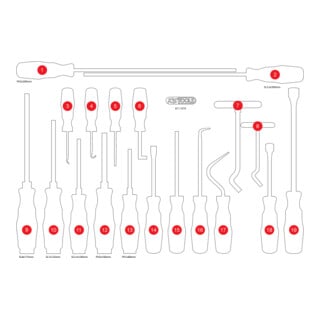 KS Tools Leere Schaumstoffeinlage zu 811.1019