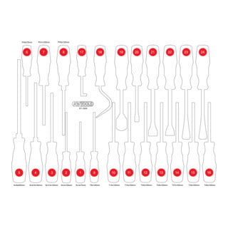 KS Tools Leere Schaumstoffeinlage zu 811.3024