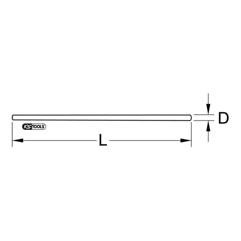 KS Tools Leiterseilabdeckung mit Schutzisolierung für Freileitungen NS, 2,5 m