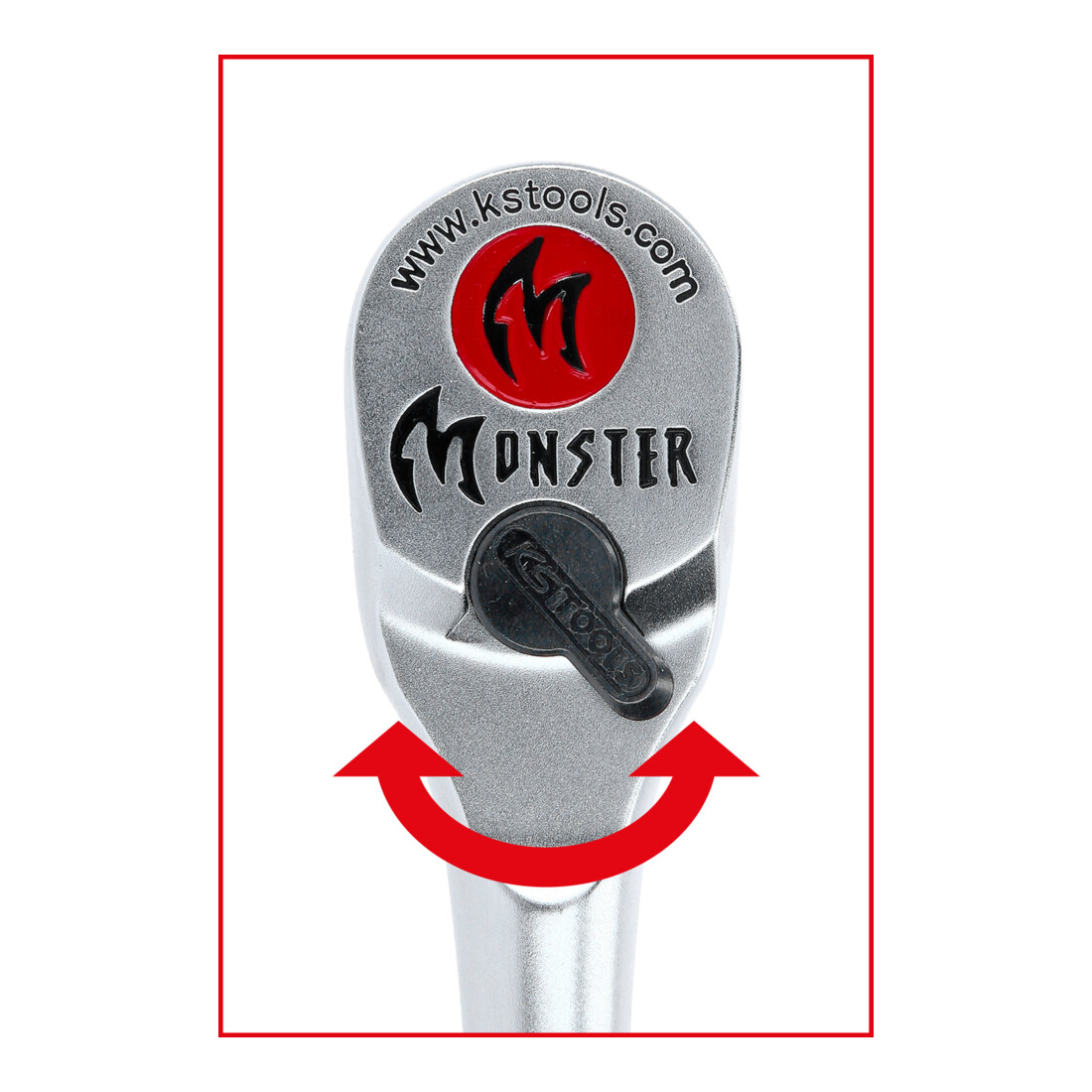 KS Tools Leva a cricco 1/2" Monster,100 denti