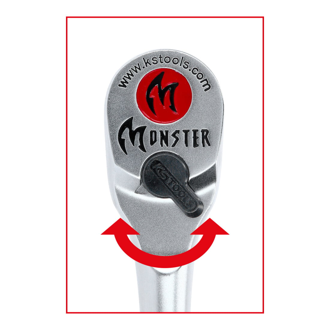 KS Tools Leva a cricco 1/4" Monster,80 denti