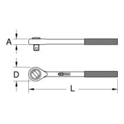 KS Tools Leva a cricco BERYLLIUMplus-3