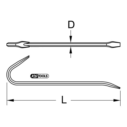 KS Tools Leva per casse BRONZEplus