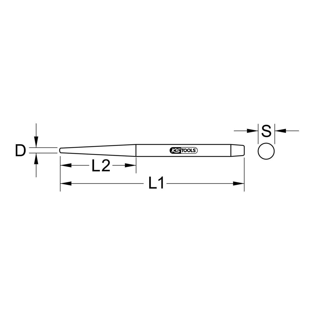 KS Tools Leva per pneumatici, 500mm