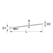 KS Tools Leva per pneumatici, 600mm-4