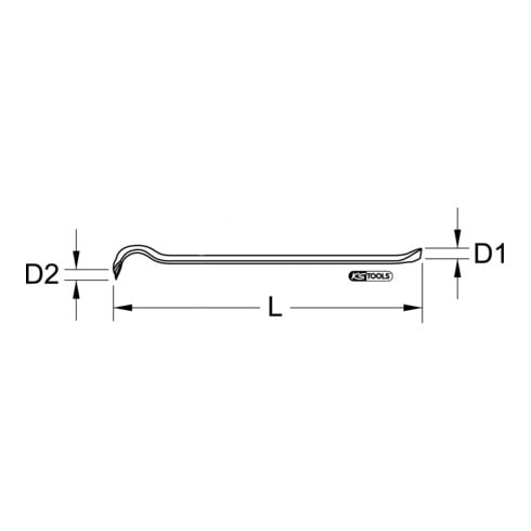 KS Tools Levachiodi, 800mm