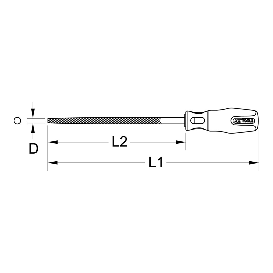 KS Tools BERYLLLIUMplus Lime ronde BERYLLIUMplus