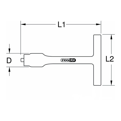 Limiteur de couple à poignée en T isolée 3/8" KS Tools