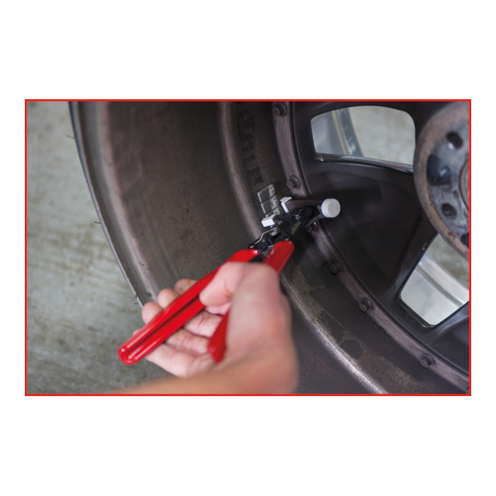 KS Tools Lösezange für geklebte Auswuchtgewichte, 225 mm