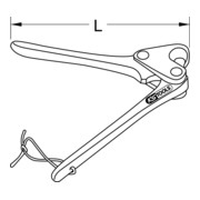 KS Tools loodafdichting tang 8mm, 130mm-4
