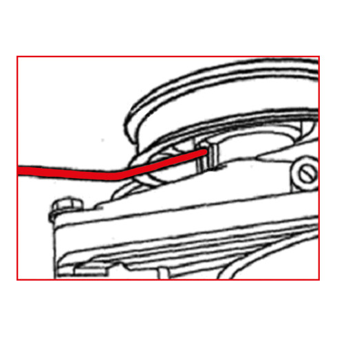 KS Tools Lüfterkupplung-Gegenhalter für Mercedes