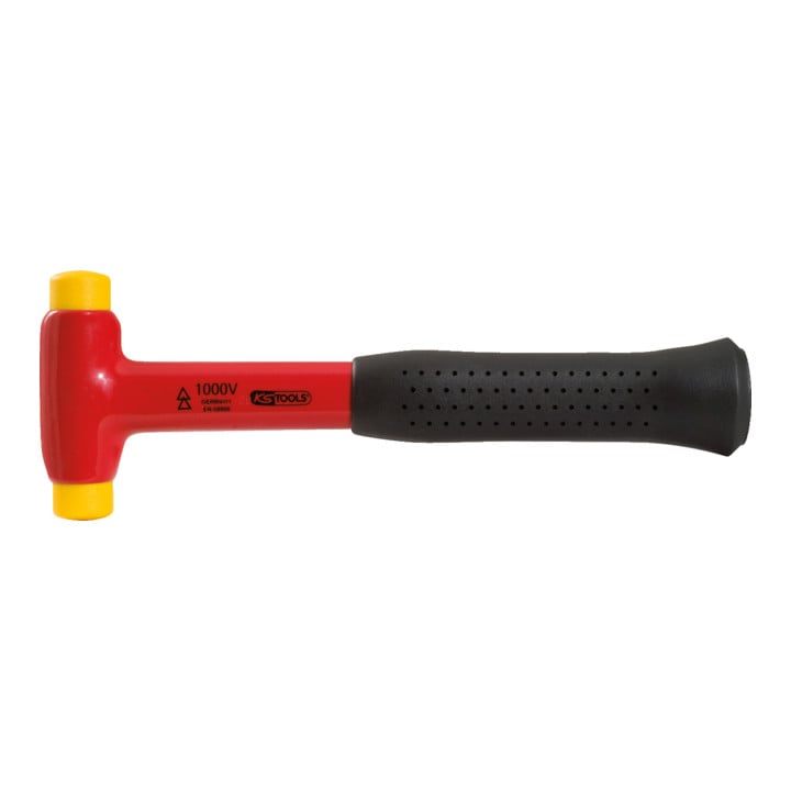 KS Tools Maillet avec revêtement isolant, tête Ø 25 mm