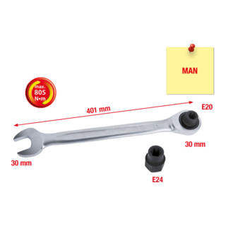 KS Tools MAN remklauw dopset, 3 dlg.