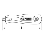 KS Tools Manche ERGOTORQUEplus 1/4" pour double lame-4
