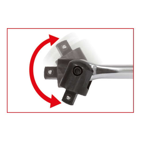 KS Tools Manico a innesto articolato CHROMEplus