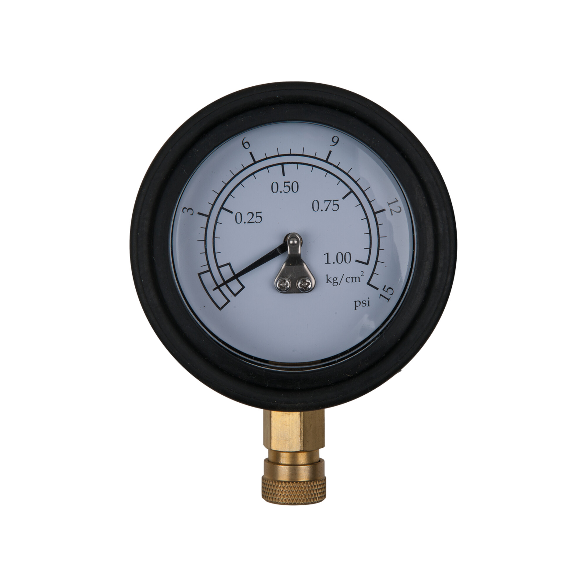 KS Tools Manometer Ø 75,0 mm, 0 - 1 bar mit 1/4" Schnellkupplung
