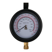 KS Tools manometer Ø 100,0 mm, 0 - 10 bar met 1/4" snelkoppeling