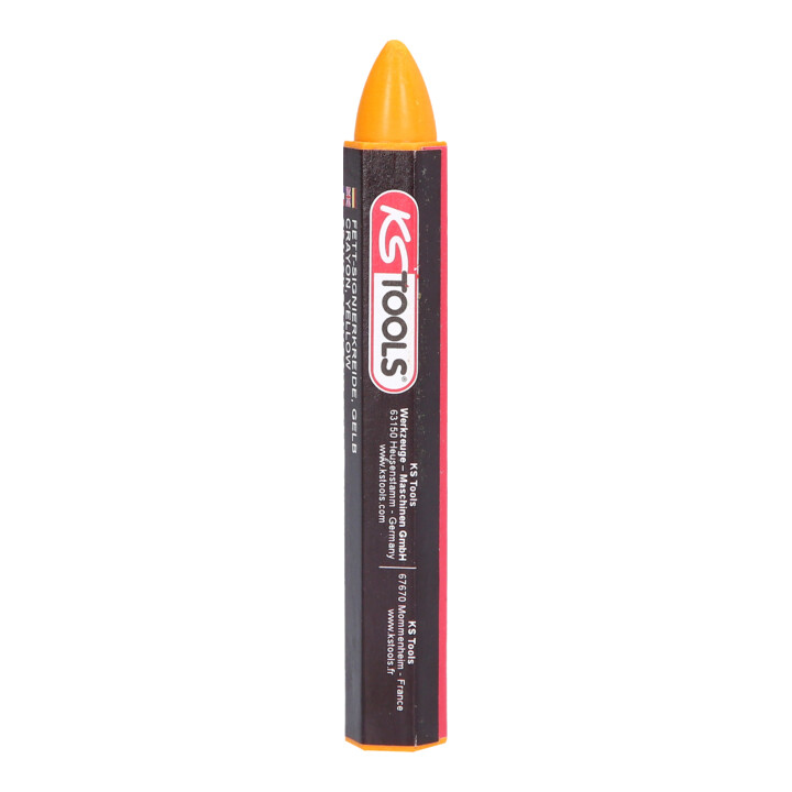 KS Tools markeerkrijt, geel, set van 12