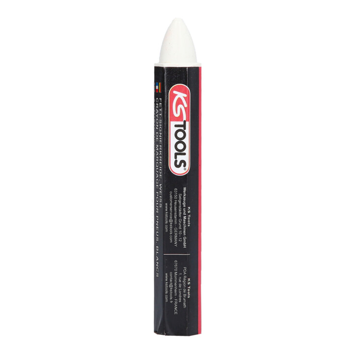 KS Tools markeerkrijt, wit, set van 12