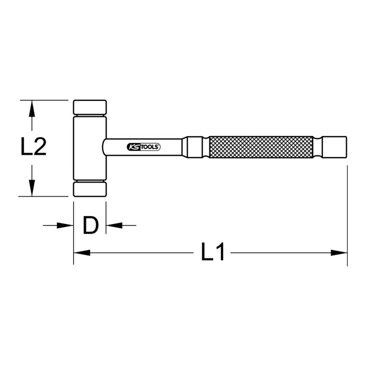 KS Tools Marteaux en laiton, 260mm