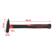 KS Tools Martello da montatore, manico in fibra di vetro