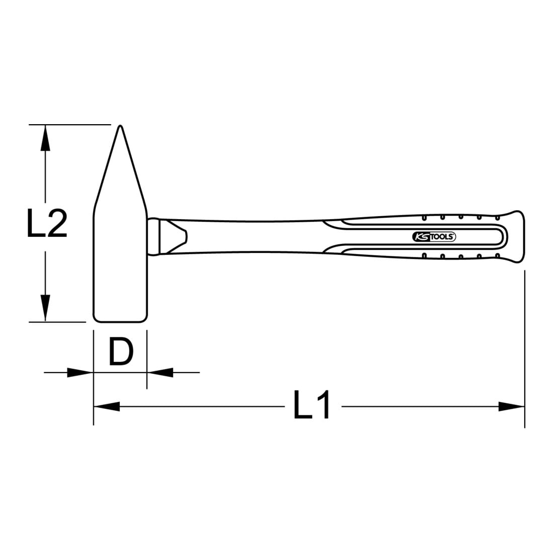 KS Tools Martello da taglio BRONZEplus 2100g