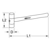 KS Tools Martello in plastica-4
