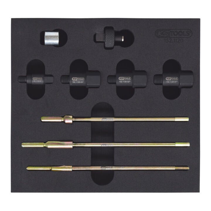 KS Tools MASTER 3 in 1 Glühkerzen-Reibahlen-Satz, 9-teilig