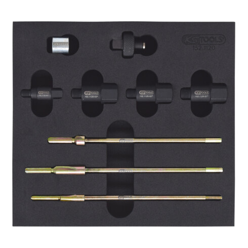 KS Tools MASTER 3 in 1 Glühkerzen-Reibahlen-Satz, 9-teilig