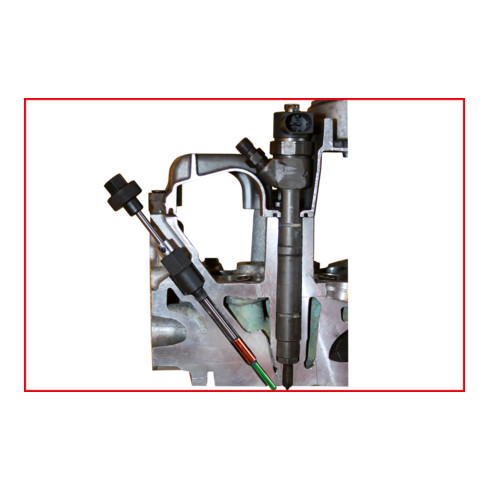 KS Tools MASTER 3 in 1 Glühkerzen-Reibahlen-Satz, 9-teilig