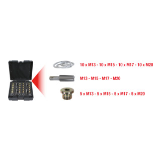 KS Tools Master coffret de réparation de vis de carter d'huile, 64 pcs.
