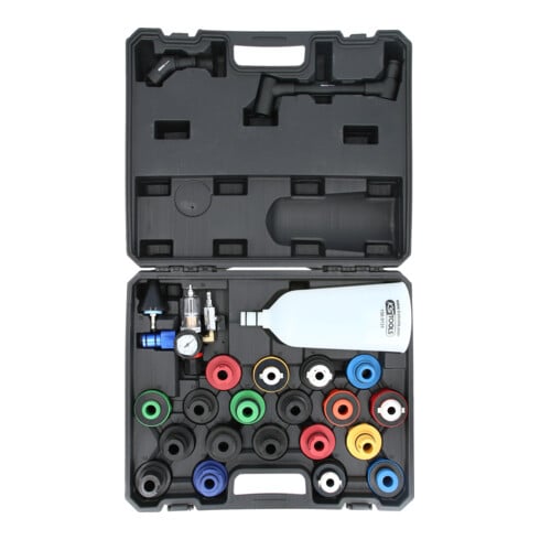 KS Tools MASTER Öl-Einfülltrichter-Satz mit drehbarem Winkelarm, 24-tlg.