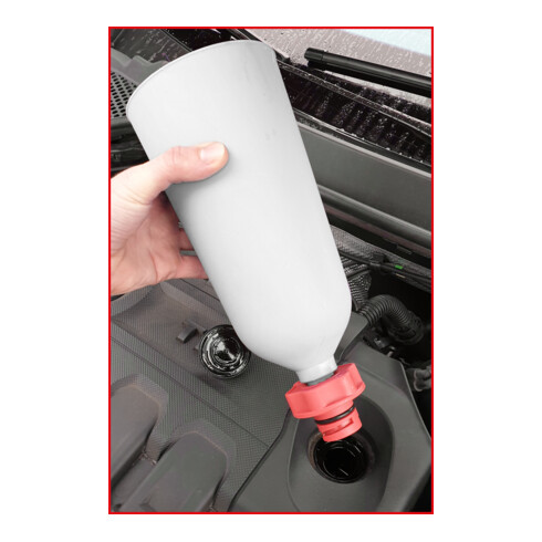 KS Tools MASTER Öl-Einfülltrichter-Satz mit drehbarem Winkelarm, 24-tlg.